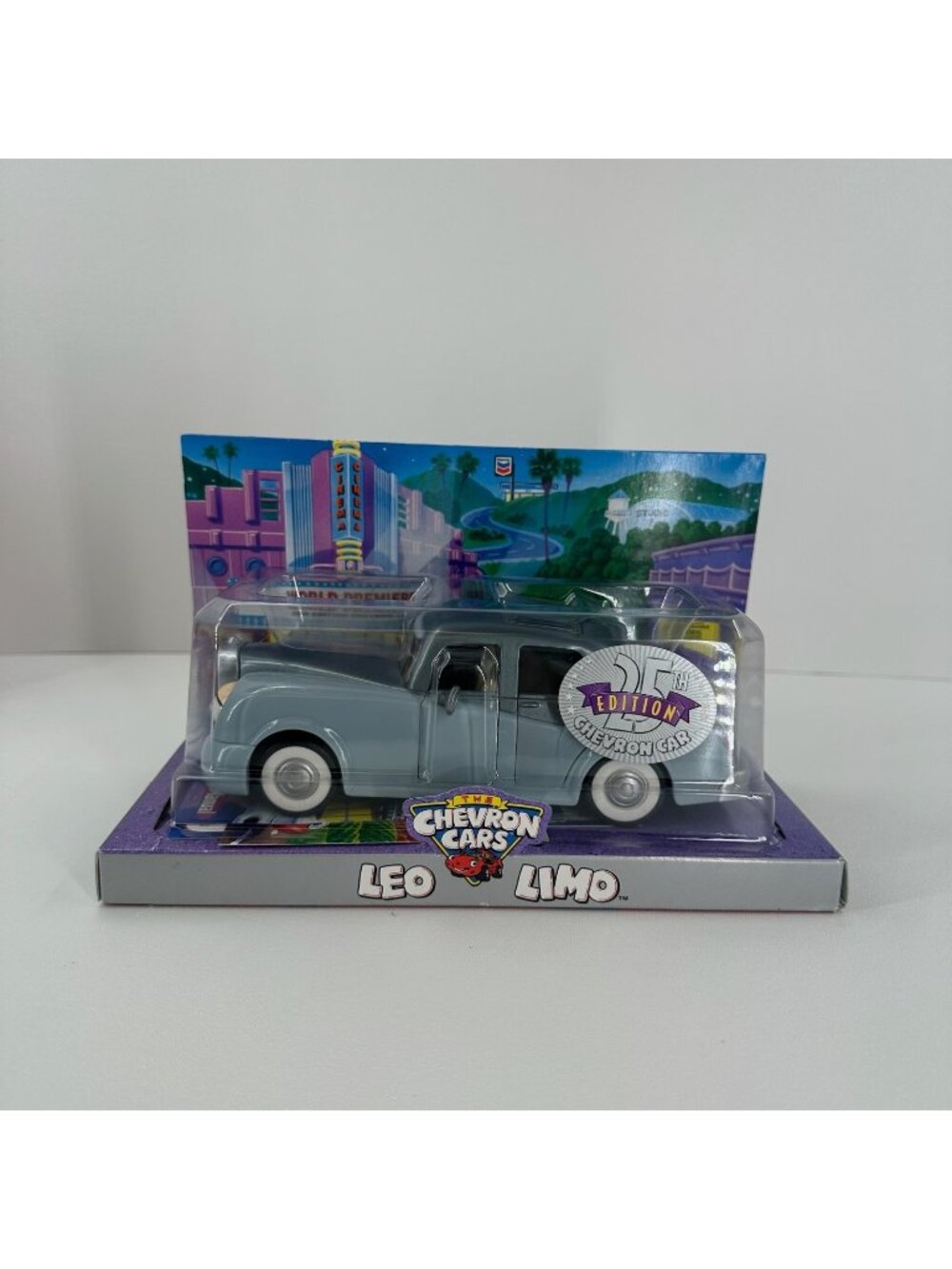 Chevron Cars Leo Limo 25th Edition Vintage 2000 Collectible Toy Limousine Silver